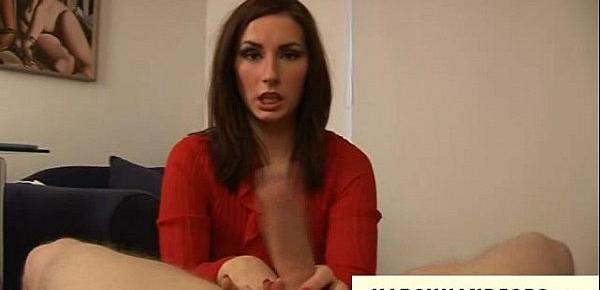  Paige Turnah loves to spank the dick during handjob